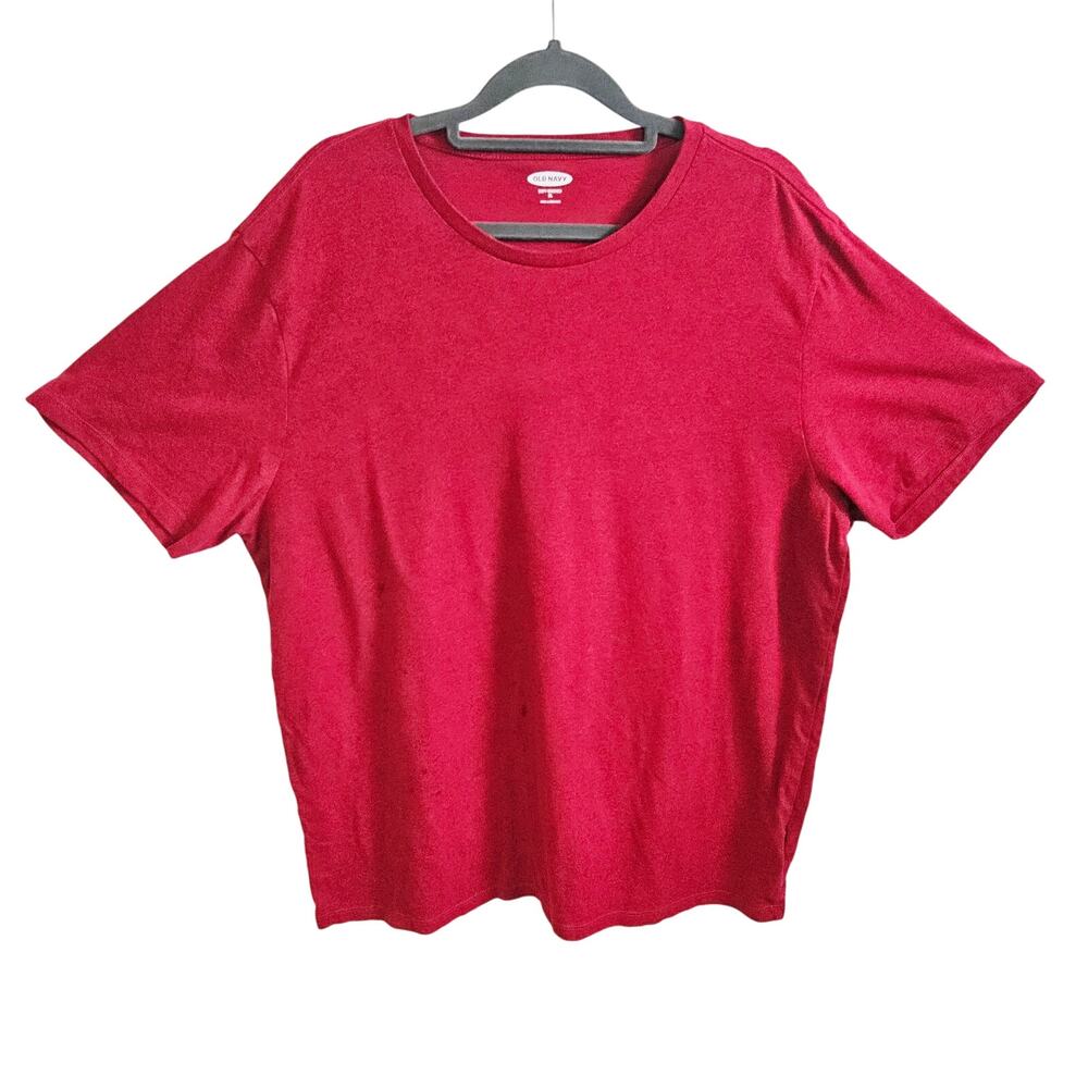 Old Navy Women's XL Soft Washed Tee Shirt Red Heathered Casual Basic Everyday